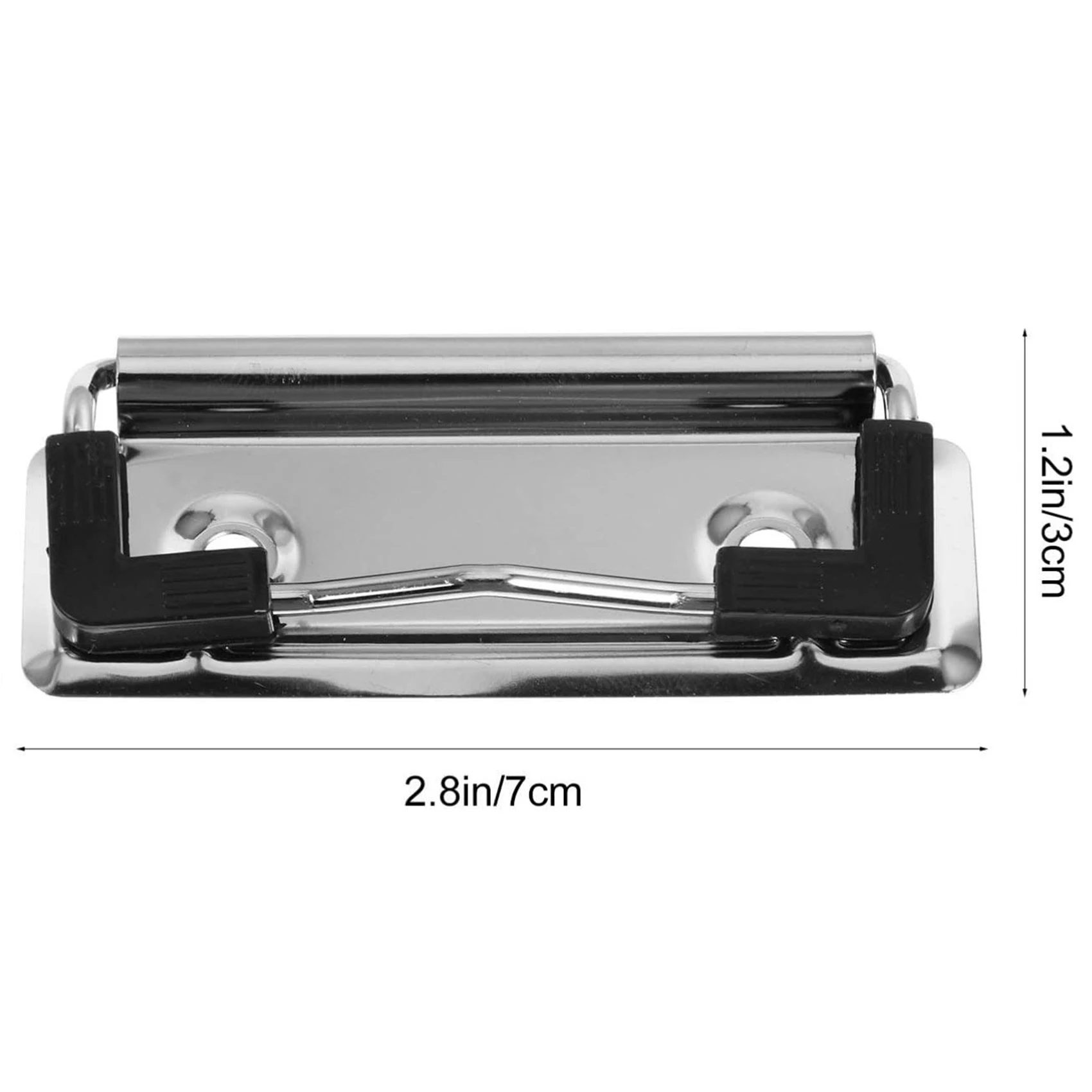 ABLA-50Pcs Clipboard Clip Can Be Installed Hard Board Clip Clipboard Clip Stationery Metal Clip Spring Clip School Folder