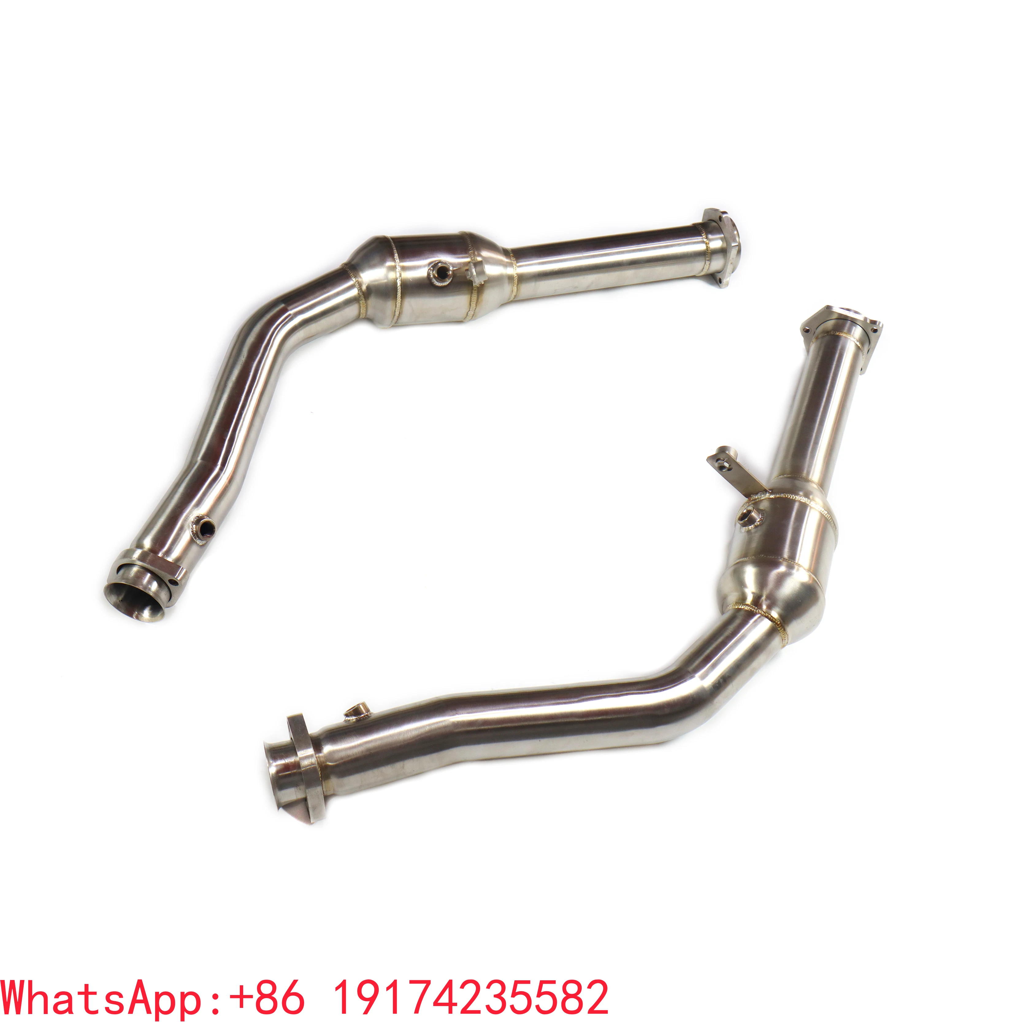 For Stainless Steel Car Exhaust Car Muffler Exhaust Pipe Downpipe For G63 W463 With High Quality Auto Turning
