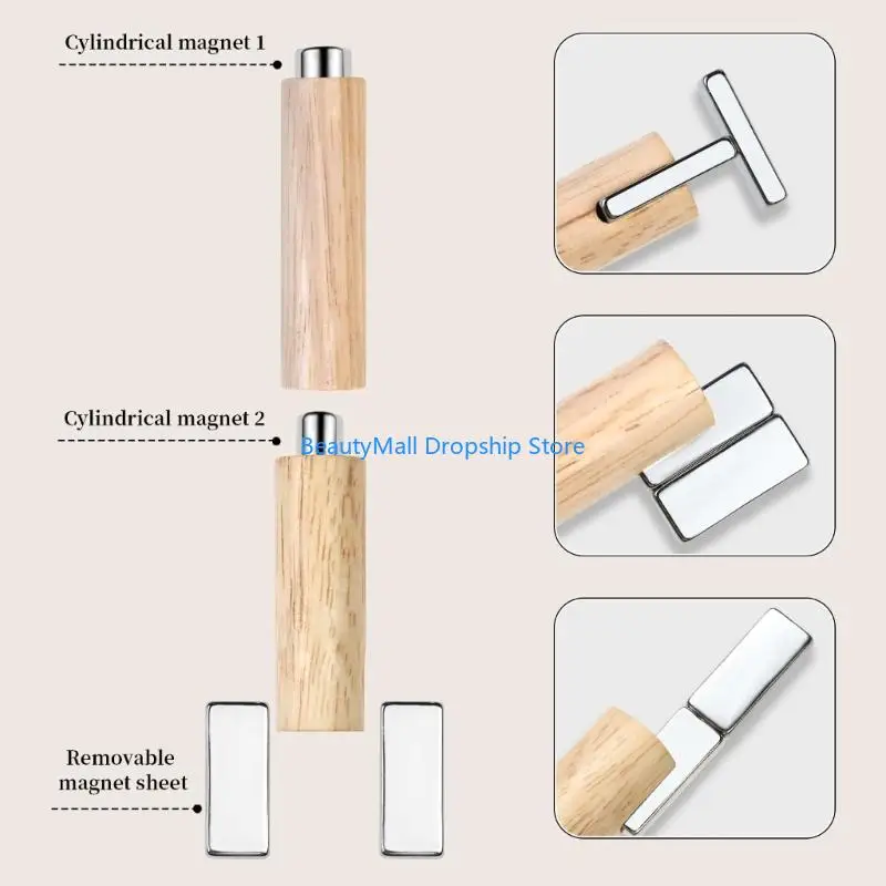 40JD مسمار المغناطيس القطط العين المغناطيس مسمار المغناطيس عصا مسمار المغناطيس أداة القطط العين جل دهان الأظافر قلم مغناطيسي #2