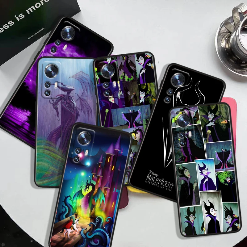 Disney Maleficent Black Phone Case For Xiaomi Mi 10 9 8 Pro Lite SE A1(5X) A2(6X) A3(CC9E) Note 10(10Pro) Shell Soft Cover Capa