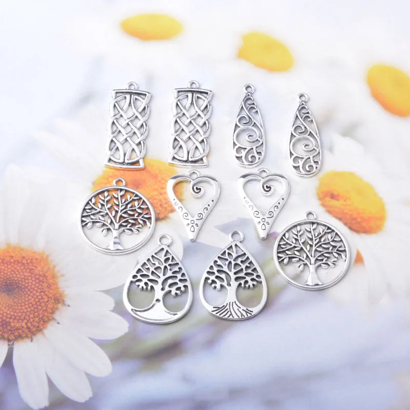 10 Stück Boho Zinklegierung Goldene Ohrringe mit Strass-Anhängern und Imitationsperlen, Runde Blumen-Sonnenblumen-Anhänger für DIY Damenohrringe – Detail 5