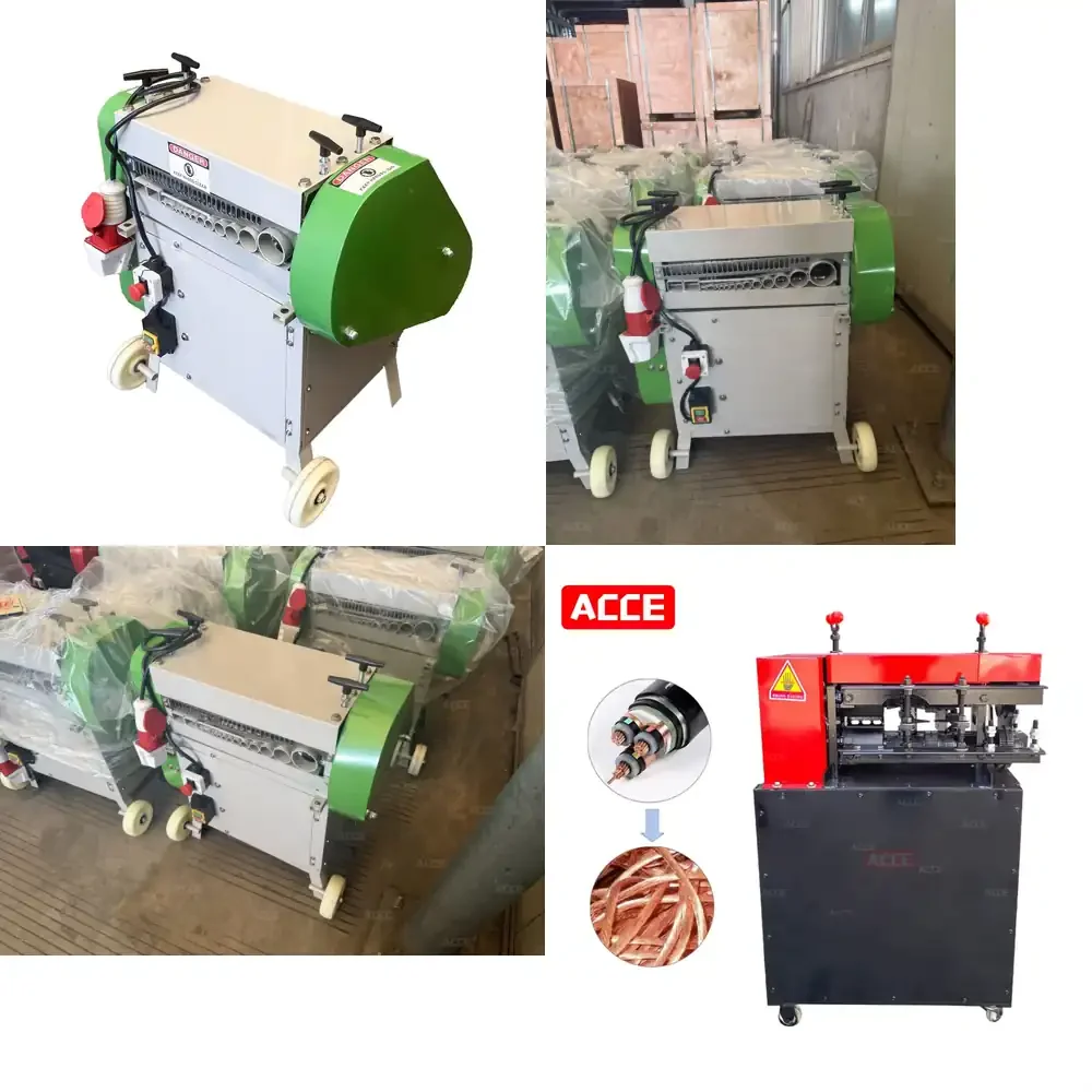 

ACCE High Efficiency Supplier Copper Peeling Wire Stripper Machine Scrap Cable Automatic Cable Wire Stripper/Stripping