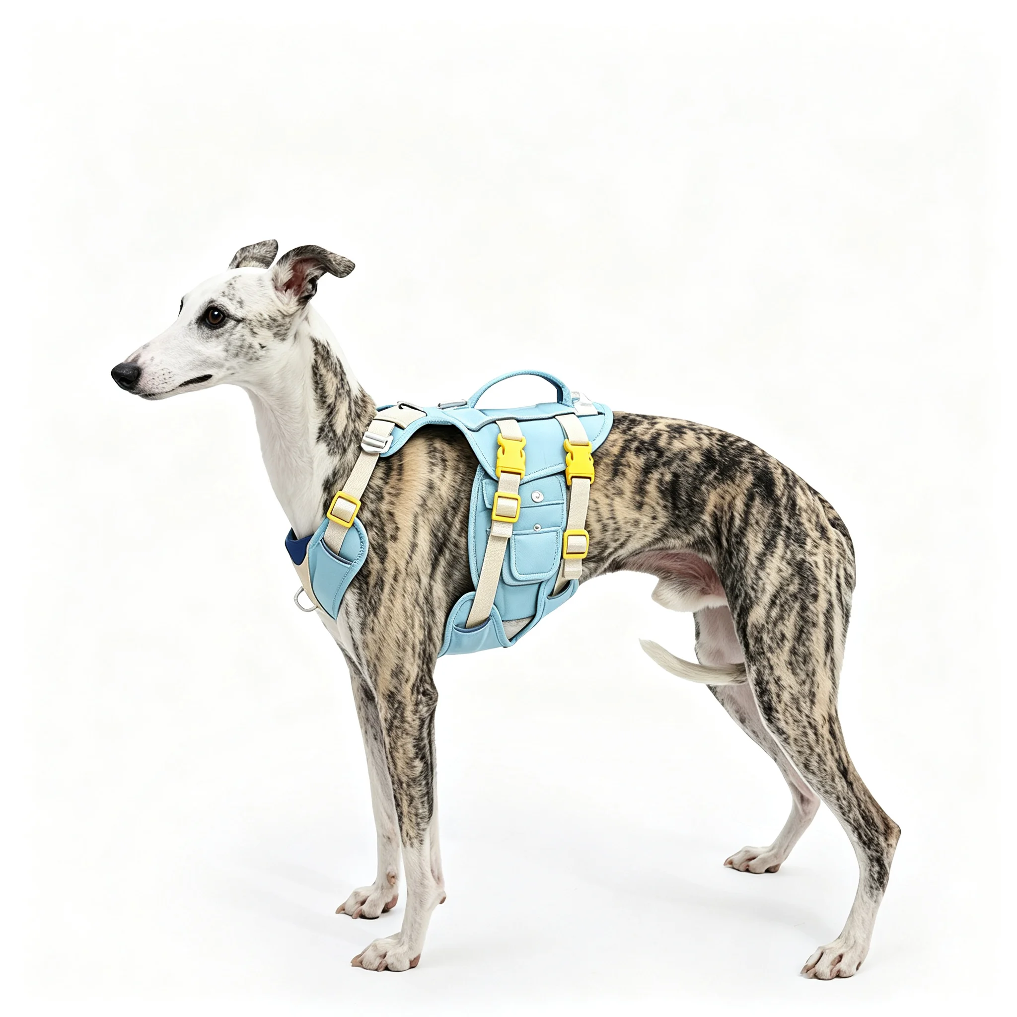 Dog Harness Long Body Dogs Dachshund Corgi Reflective Vest Pocket Adjustable Nylon Pet Walking Harness for Medium Large Dogs