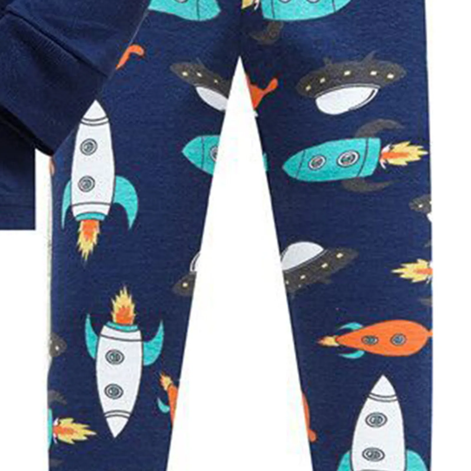 2024 New Children\'s Boys Girls Clothing Sets Cotton Pajama Cartoon Planet Boys Sleepwear 2-8 Years Kids Pyjamas Kids Pijama Suit