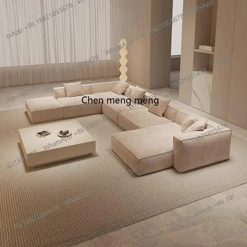 

X Minimalist sofa, large flat matte cloth, island, free combination module sofa