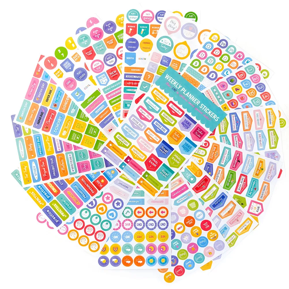 

16 листов изысканных винтажных наклеек для планировщика, самоклеящиеся стикеры для ежедневника, скрапбукинга, дневника, блокнота, фотографий