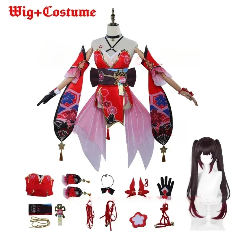 Honkai Star Rail Full Set Mask Shoes Wig Prop Hanabi Sparkle Cosplay Costume Outfit Uniform Dress