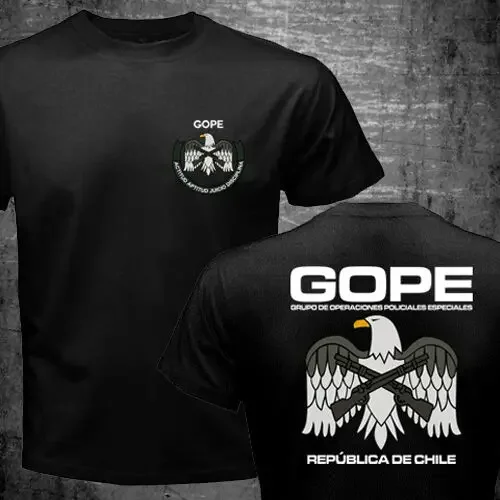 GOPE Republic of Chile Special Force SWAT Military T-shirt Short Sleeve Casual 100% Cotton O-Neck Men Clothing