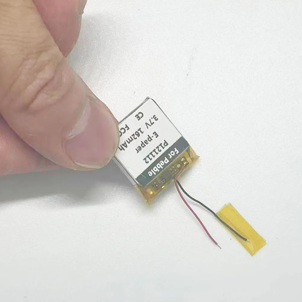 بطارية 3.7 فولت 162 مللي أمبير في الساعة P121112 402222 لساعة الألعاب الرياضية Pebble E-Paper Steel #4