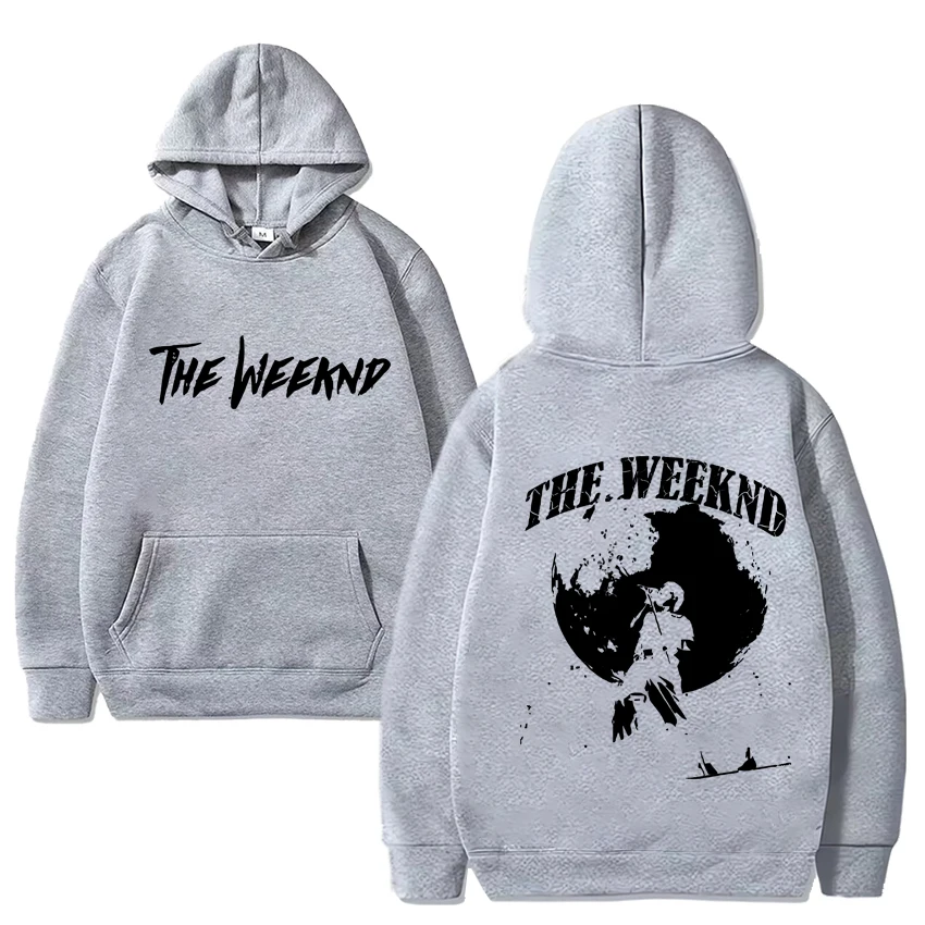 Personalizado The Weeknd Moonlight Music Print Hoodie para homens e mulheres, moletom preto casual, pulôveres de manga comprida, unissex, 2024