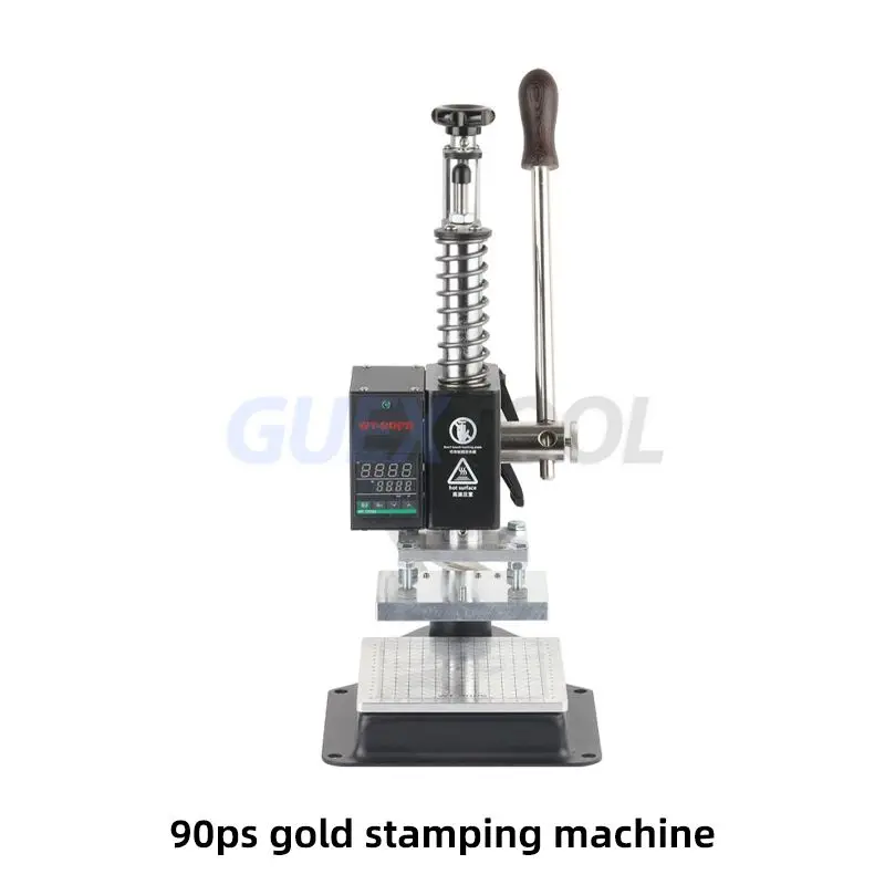 Small Manual Stamping Machine PU Leather Diamond Cutting LOGO Note Die Cutting Machine Hot Stamping Hot Pressing Marking Machine