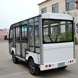 Hot Sale Customized 11/14 Seat 7kw Tourist Sightseeing Bus72VPowered Tour Bus Continuously Variable Speed Electric Cart