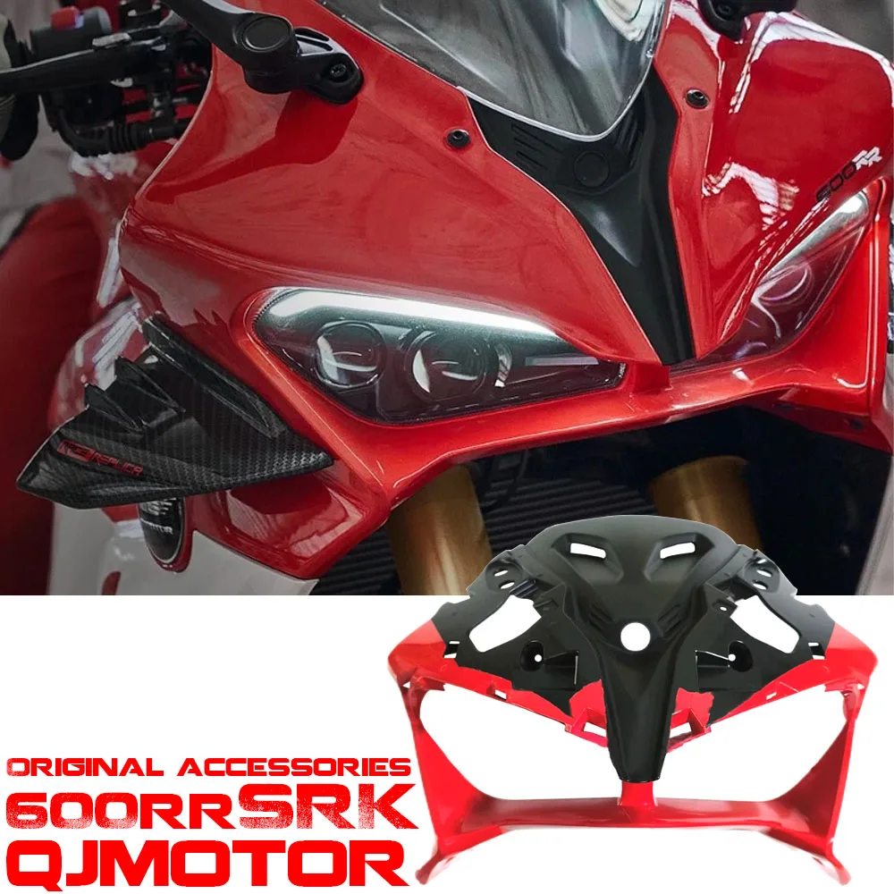 Original Accessories Shell Decoration FOR QJMOTOR SRK 600 RR SRK600RR Front Protection Cover QJ600RR Headlight Housing