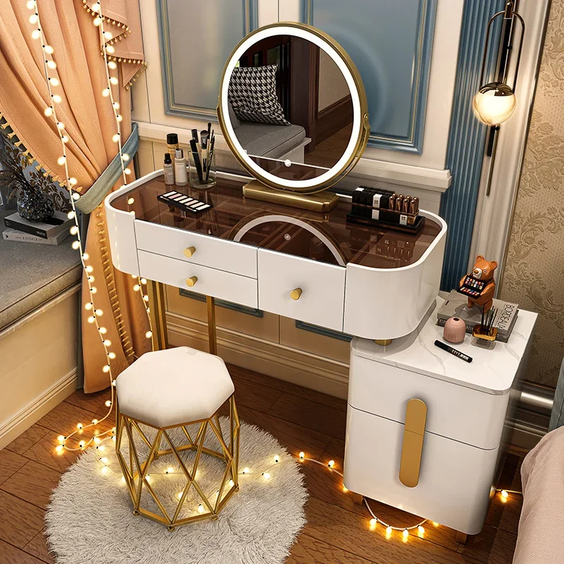 Jewelry Salon Dressing Table Mirror Chair Bedroom Organizer Dressing Table Bedroom Luxury Mesa De Maquillaje Chinese Furniture