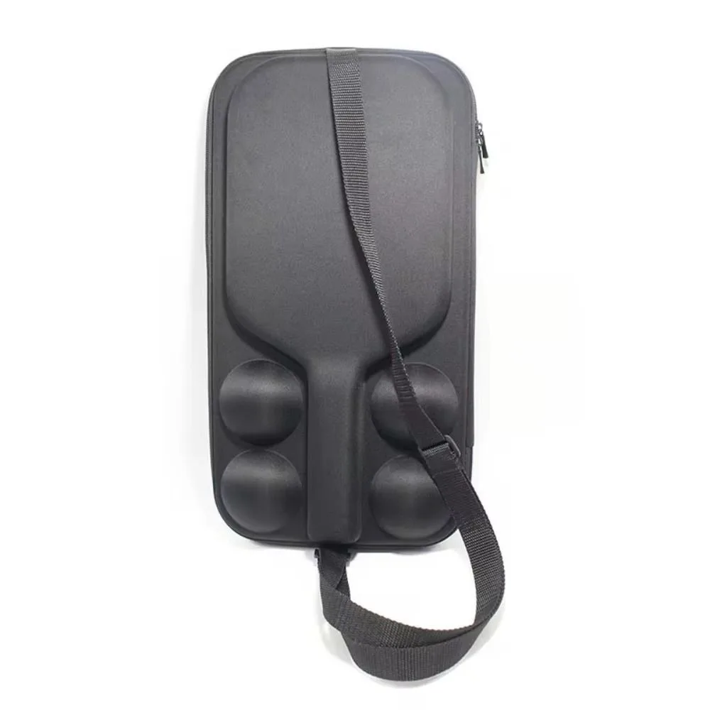 

New EVA Pickleball Racket Storage Bag Holds 2 Paddles and 4 Balls Waterproof Pickleball Racket Bag Organizer Hard Paddle Case
