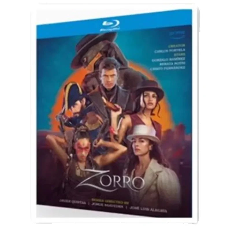 

BD Blu-ray Ultra-High-Definition Spanish Drama The New Version of Zorro TV Complete Series Plus 2 Movie Versions 2-Disc Box