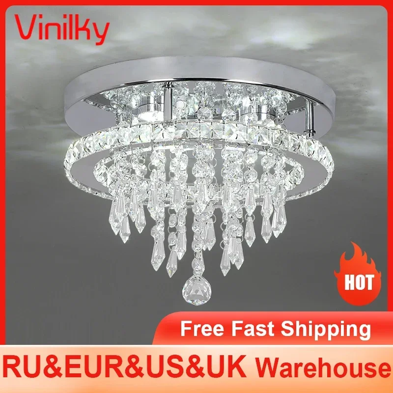 

Crystal Ceiling Light Square Lamp Indoor Modern LED Chandeliers Lamps For Room Living Home Decoration Lustre Crystals Chandelier