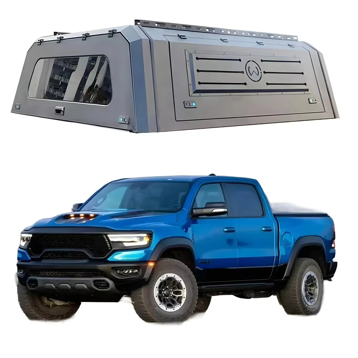 

High Quality Pickup Camper Waterproof Manganese Steel Hardtop Canopy for Ram 1500/3500 Toyta Hilux Tacoma Tundra Silverado