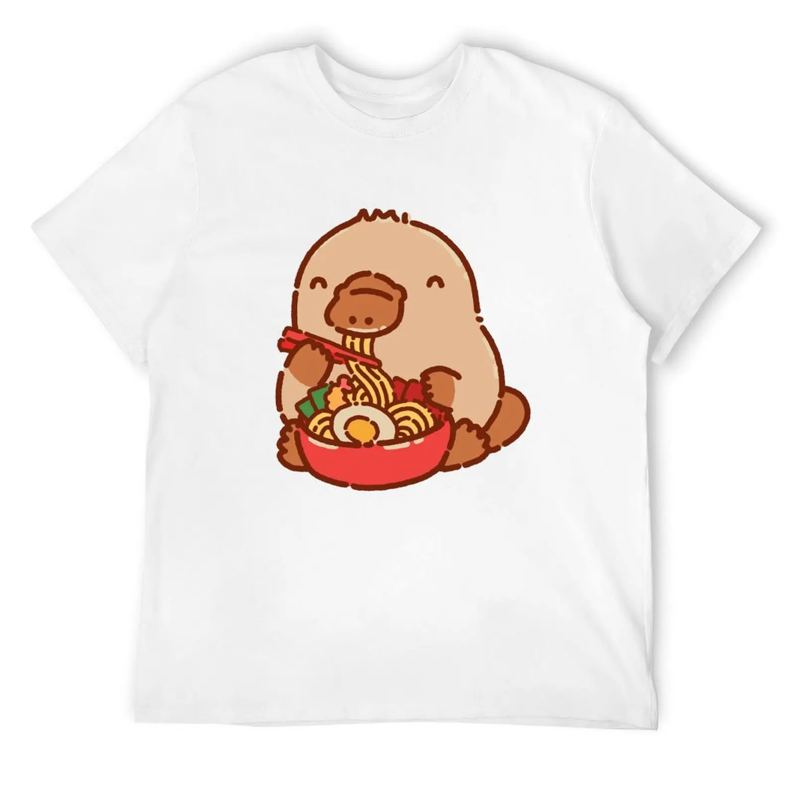 

Platypus eating ramen T-Shirt funny costumes blue lock mens t shirt