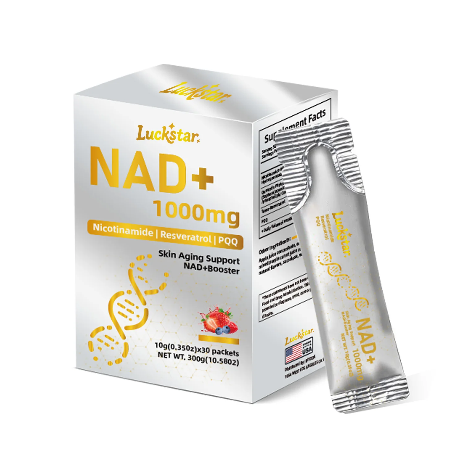 

Supplement, 30 Count Premium Niacinamide Ribosyl and Resveratrol Repairs DNA and Promotes Healthy Aging Advanced Supplement