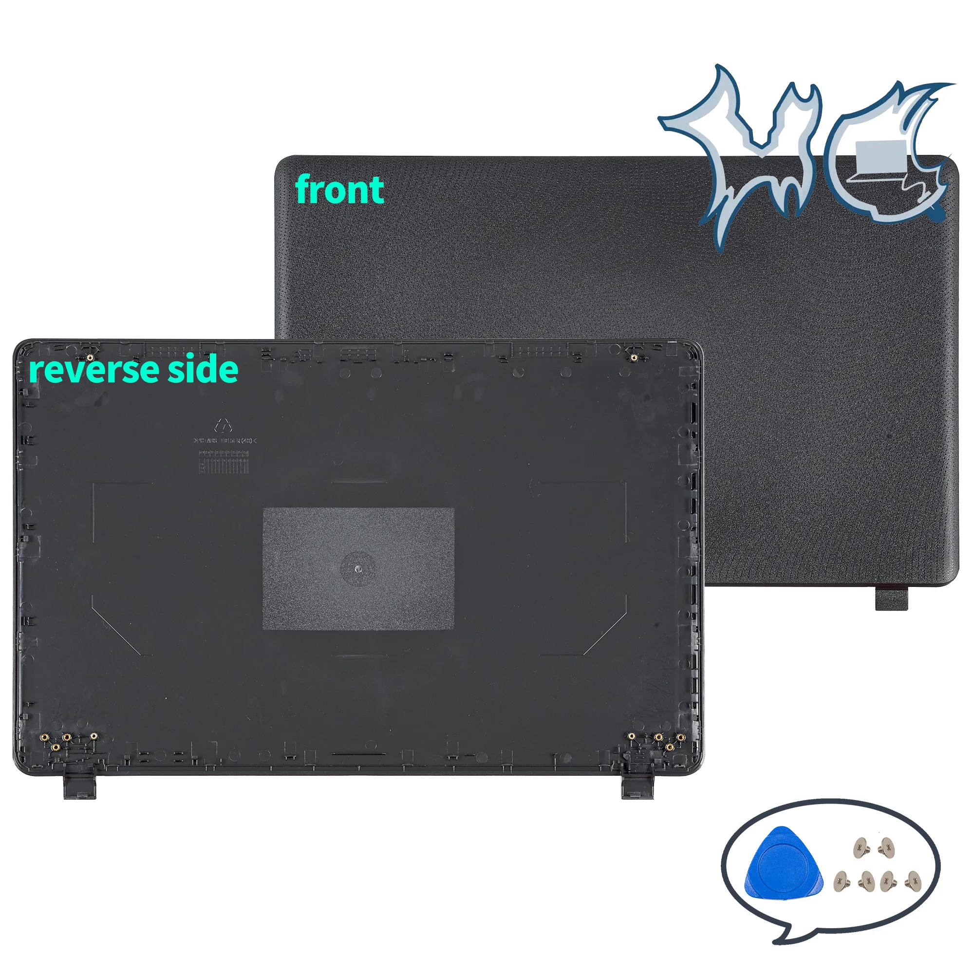 NEW Laptop Covers For Aspire ES1-523 ES1-572 ES1-533 ES1-532 LCD Back Cover Front Bezel Hinges Laptop Parts Replace Black