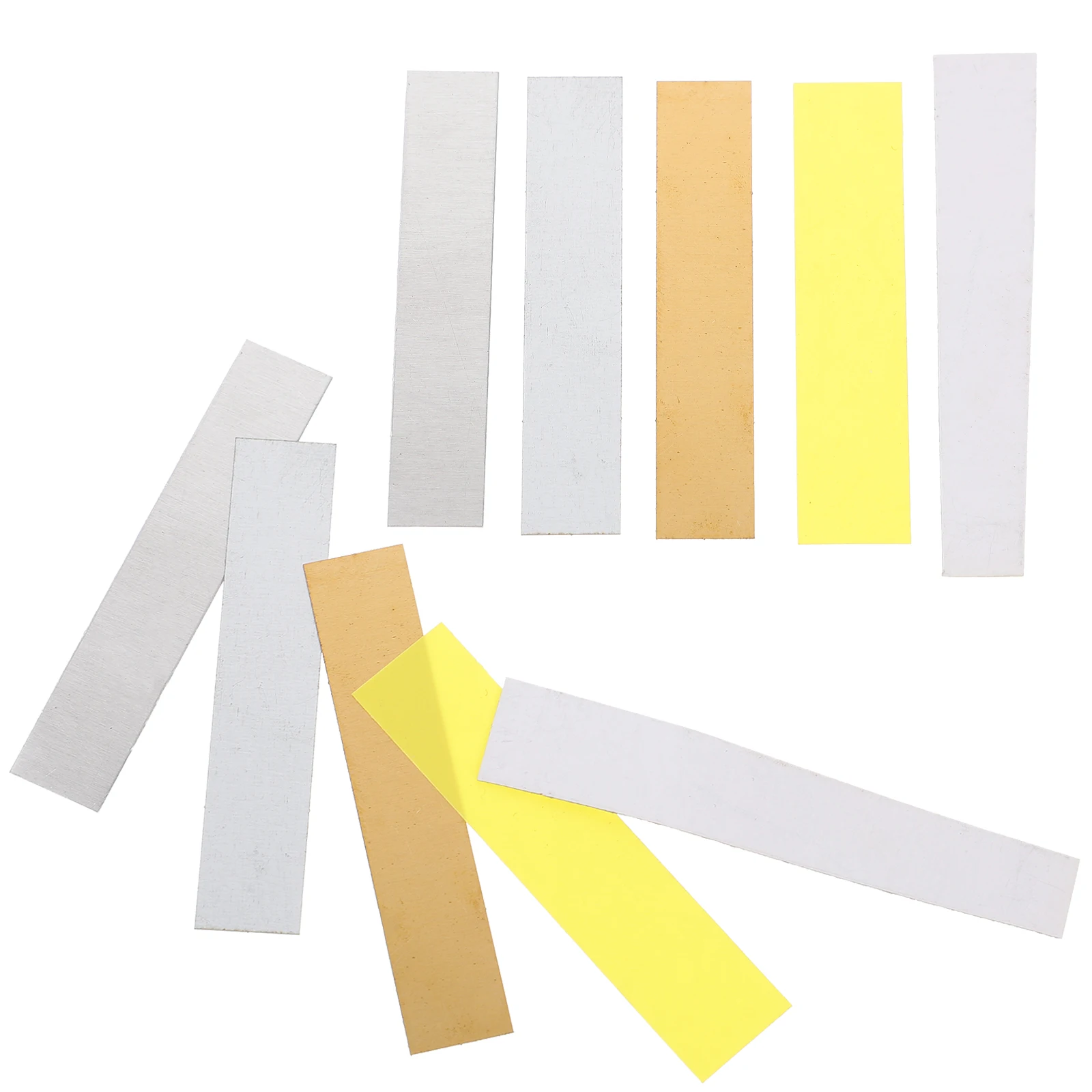 10 Pcs Conductive Material Copper Electrode Strips for Experiment Small Electrode Testing Practical Use Lightweight Portable