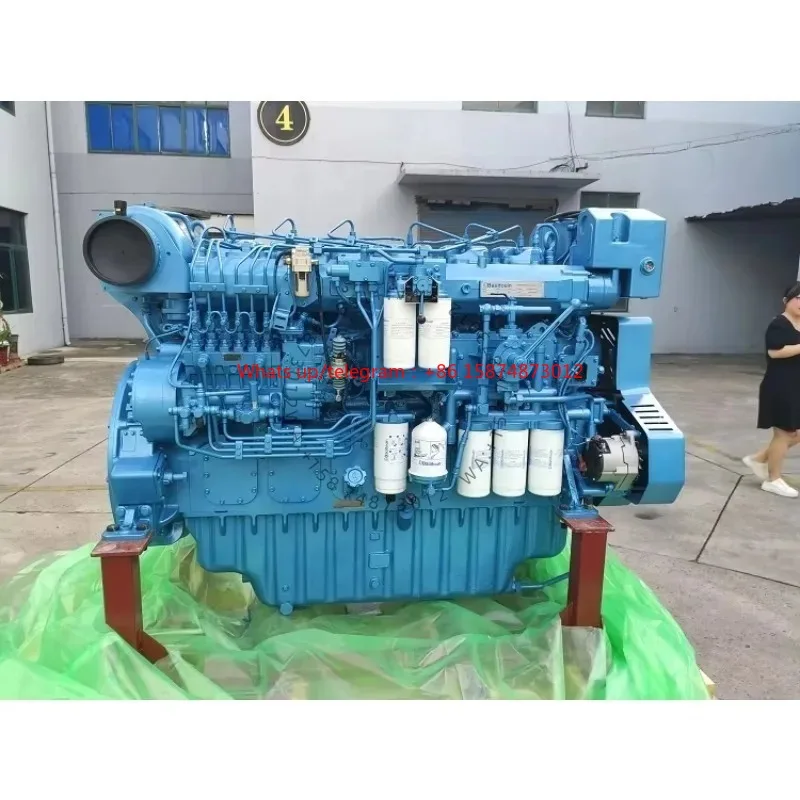 650hp 1800rpm Water Cooled 4 Strokes Marine di esel Engine Bo at Motor for Fis hing Sh ip 6M33C650-18