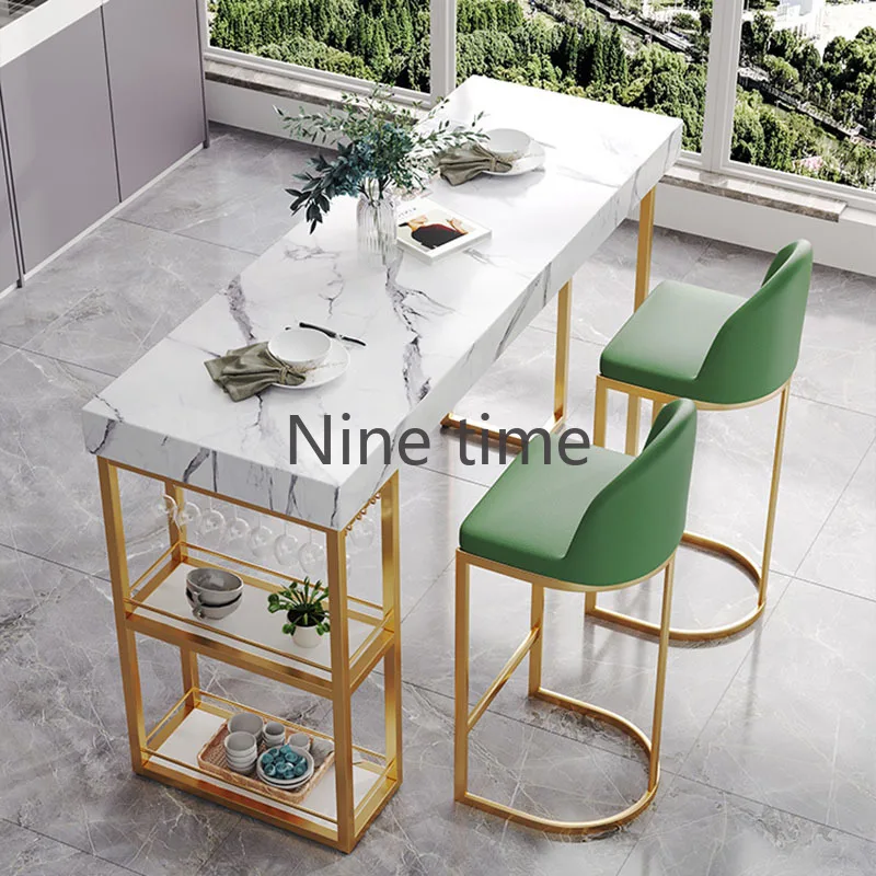 Bistro Industrial Bar Table Long Nightclub Modern Minimalist Bar Counter Table Kitchen Coffee Muebles De Cocina Lounge Furniture