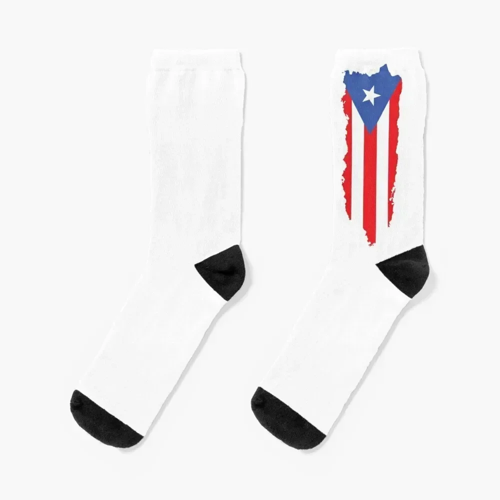 Puerto Rico Flag Socks hiking kawaii Men's Male Socks Women's