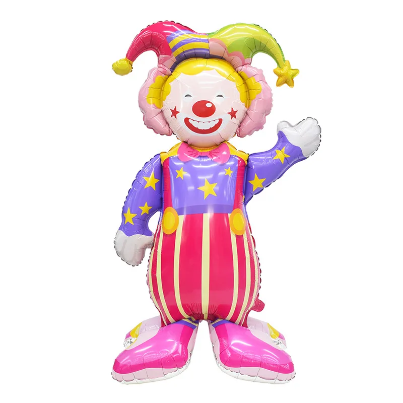 1 pçs super grande palhaço folha balão de ar globos crianças brinquedos feliz aniversário presente para carnaval circo tema decorações suprimentos