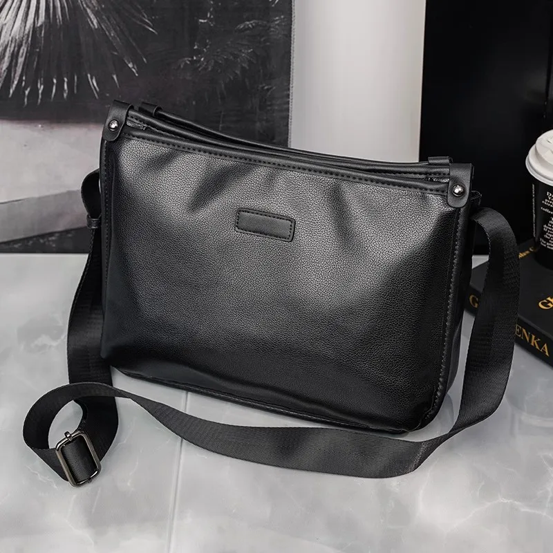 Fashion Men Shoulder Bags Leather Man Crossbody Bags Korean Style Messenger Bags Male Side Bags