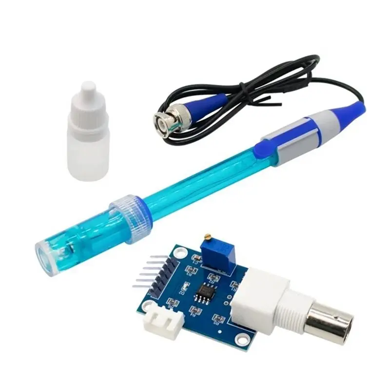 【THANKSGIVING DAY】BNC PH Electrode Probe For Arduino Compatible PH Value Detection Sensor Module Monitoring Control Board