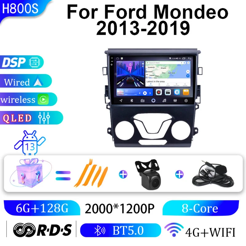 

For Ford Mondeo 13-19 Car Multimedia Player Android Car Player GPS WIFI Carplay 4G Car Radio Navigation Stereo Car Electronic