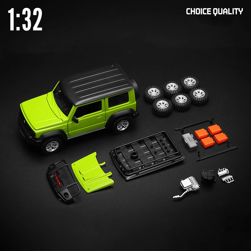 Caipo 1:32 Suzuki Jimny SUV Assembled Version Alloy Car Diecasts & Toy Vehicles Miniature Scale Model Car Toys For Children