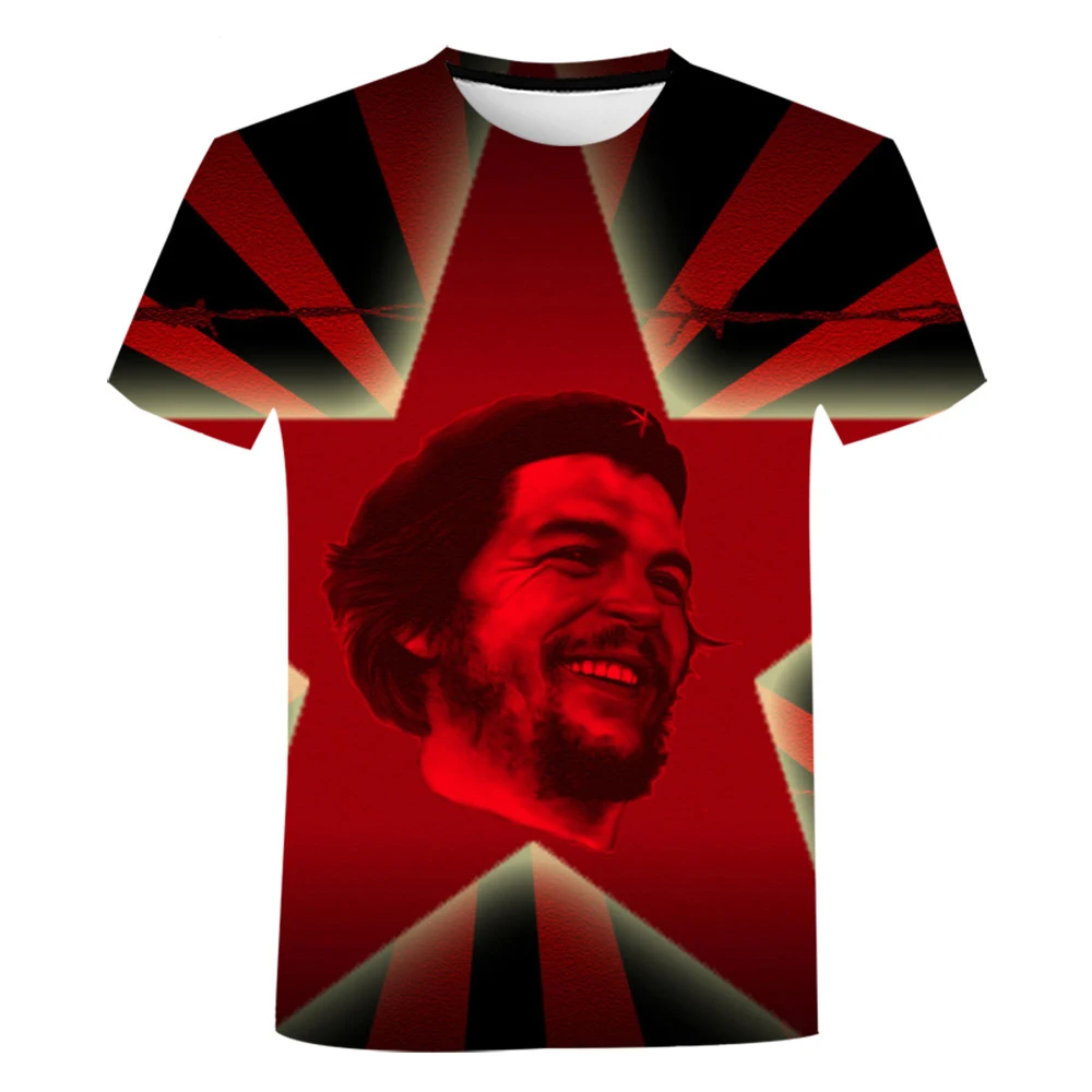 Summer Che Guevara T-Shirts 3D Print Streetwear Men Women Casual Fashion Oversized Short Sleeve T Shirt Kids Tees Tops Clothing