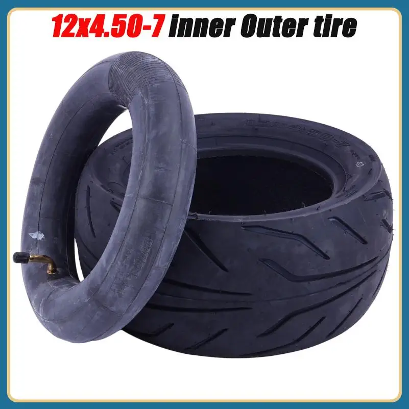 High quality and thickened electric scooter tire replacement parts, 12 inch 12x4.50-7 inner and outer tires accessories