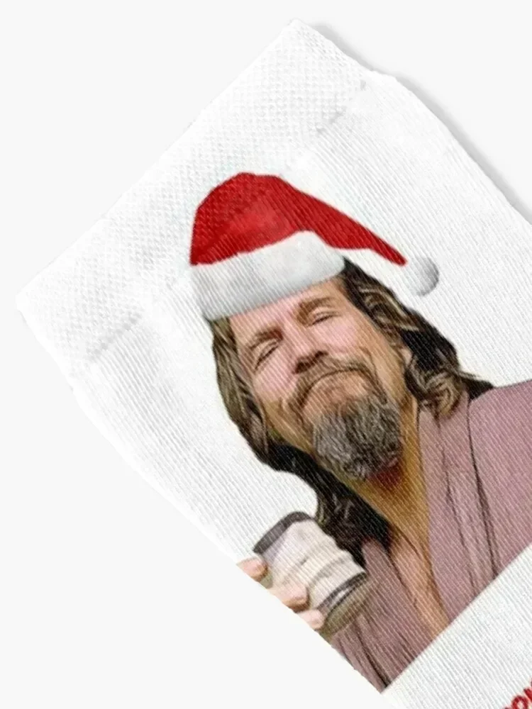 Merry Christmas dude, Big Lebowski Christmas cards & gifts Socks hip hop gifts Socks For Man Women's