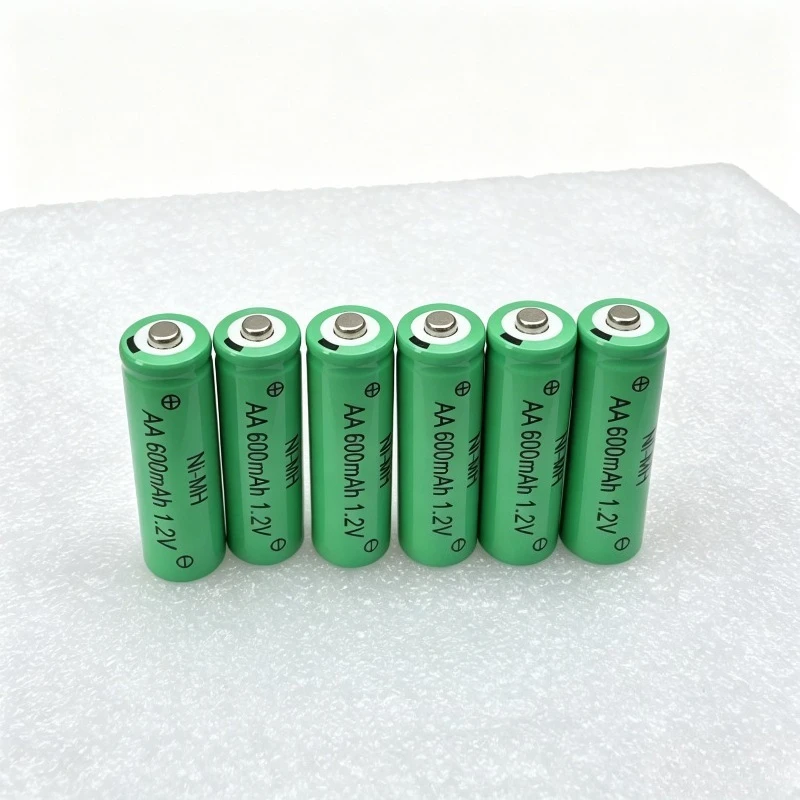 1.2V AA 600mAh NiMH Rechargeable Batteries Green Battery Power Supply for Microphone RC Toys Flashlight Mouse Small Clock