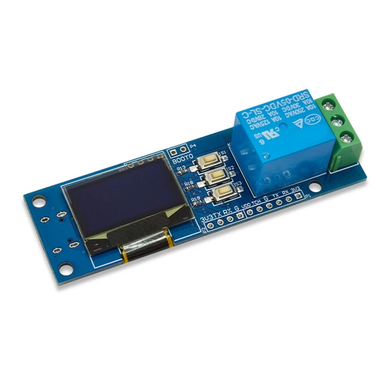 Módulo de relé de un solo canal con huella dactilar ZW101, pantalla OLED semiconductor capacitiva, soporte STM32, desarrollo secundario