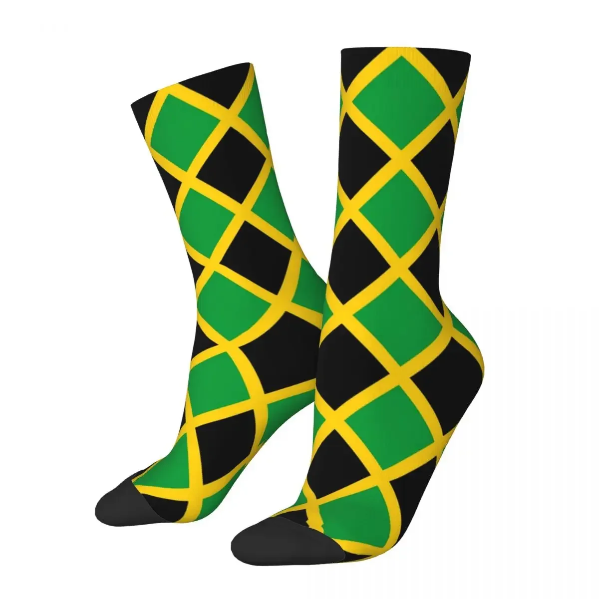 Jamaican Flag Socks Love Jamaica Elegant Stockings Women Soft Skateboard  Autumn Custom Non-Slip 