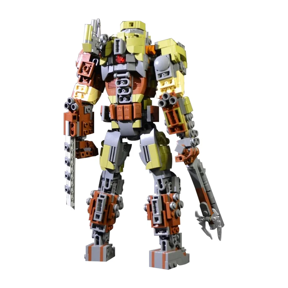 Gobricks MOC Creatività MechWarrior Slayer Building Blocks Modello Soldato eterno Mattoni fai da te Giocattolo assemblato per il regalo dei bambini
