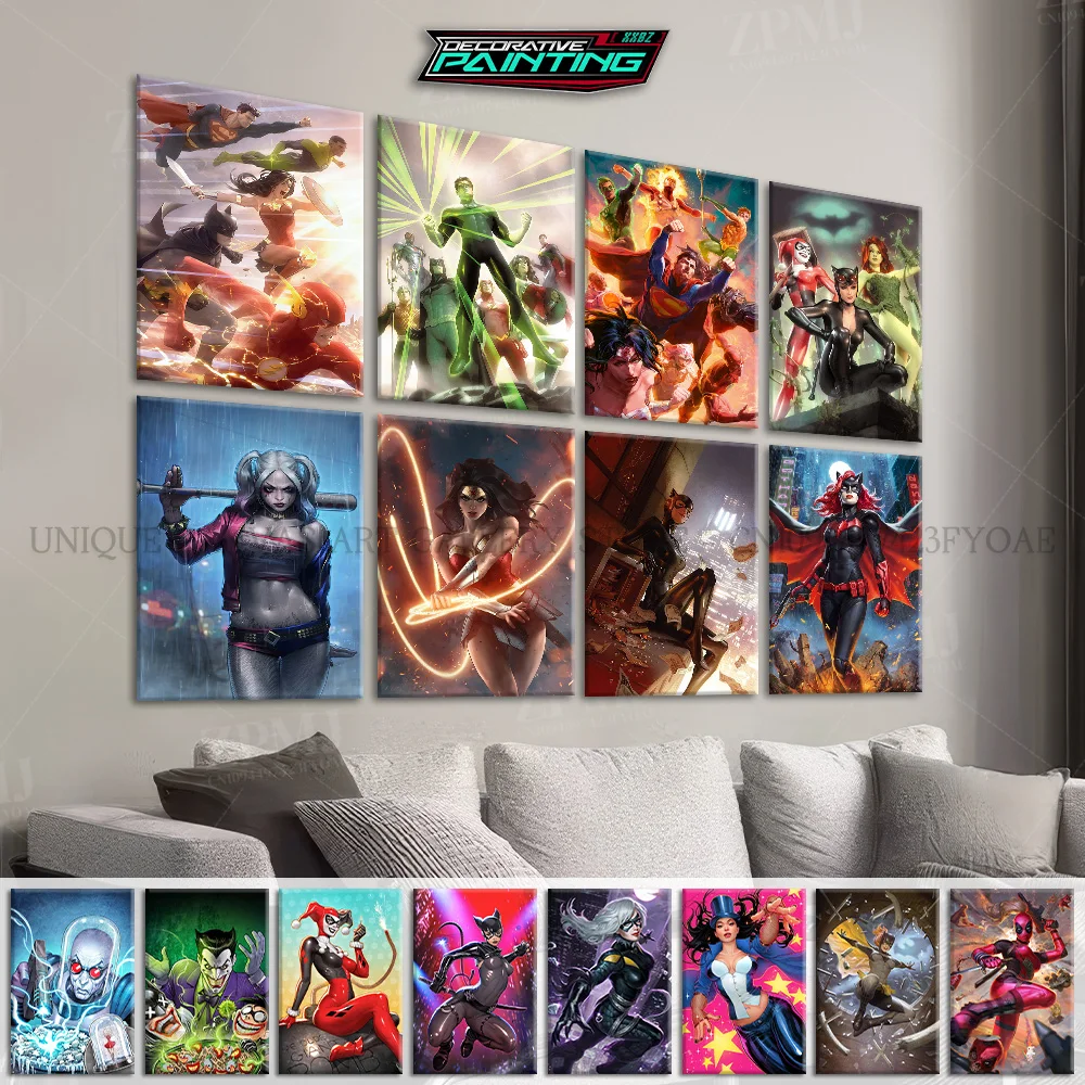 

DC Comics Лига Справедливости настенные художественные картины на холсте Джокер фильм домашний декор картина Hd принты плакат для спальни безрамная фреска