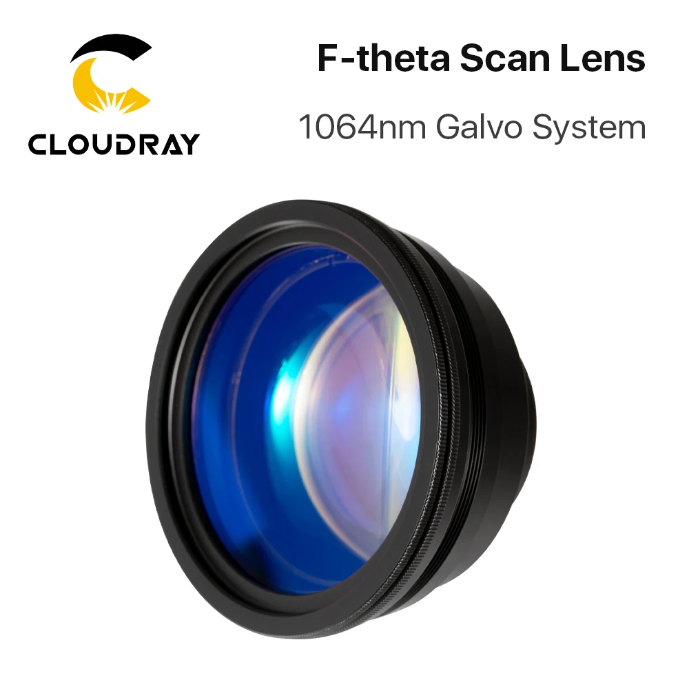 F-theta Scan Lens para YAG Optical Fiber, Field Lens, Laser Marking Machine Parts, 1064nm, 50x50-300x300mm, F63-420 mm