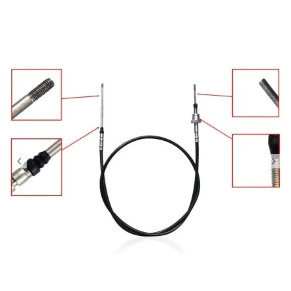 Outdoor Machine Cable 5 Inch Steering Cable Weatherproof Design Quick Installation 5 Inch Steering Cable For Electric Machines