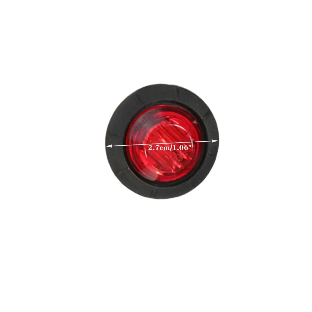 10pcs Waterproof 12V 3LED 3/4\
