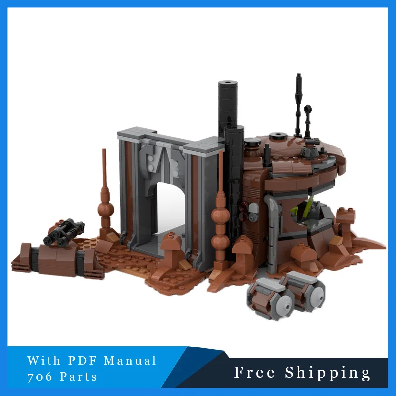 

706 детали Star Battle Series, мини-укрытие, строительные блоки, кирпичи, модель, детская креативная сборка «сделай сам», игрушка-дисплей, подарок на день рождения