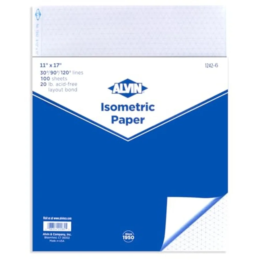 

Isometric Paper Pad s of Model 1242-6 Drafting and Graph Paper 20 pound Acid-Free