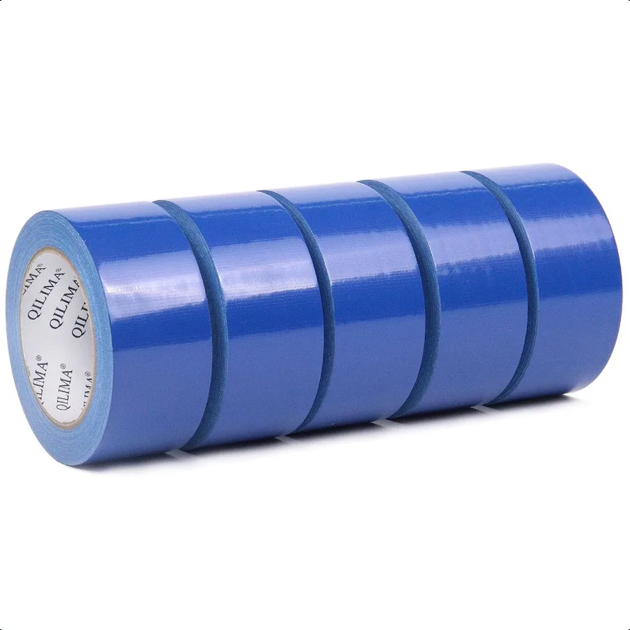 

5Pack Blue Duct Tape Profional Grade Duct Tape for Photographers Industrial Profional Use 2 Inch X 30 Yards 5 Rolls Blue