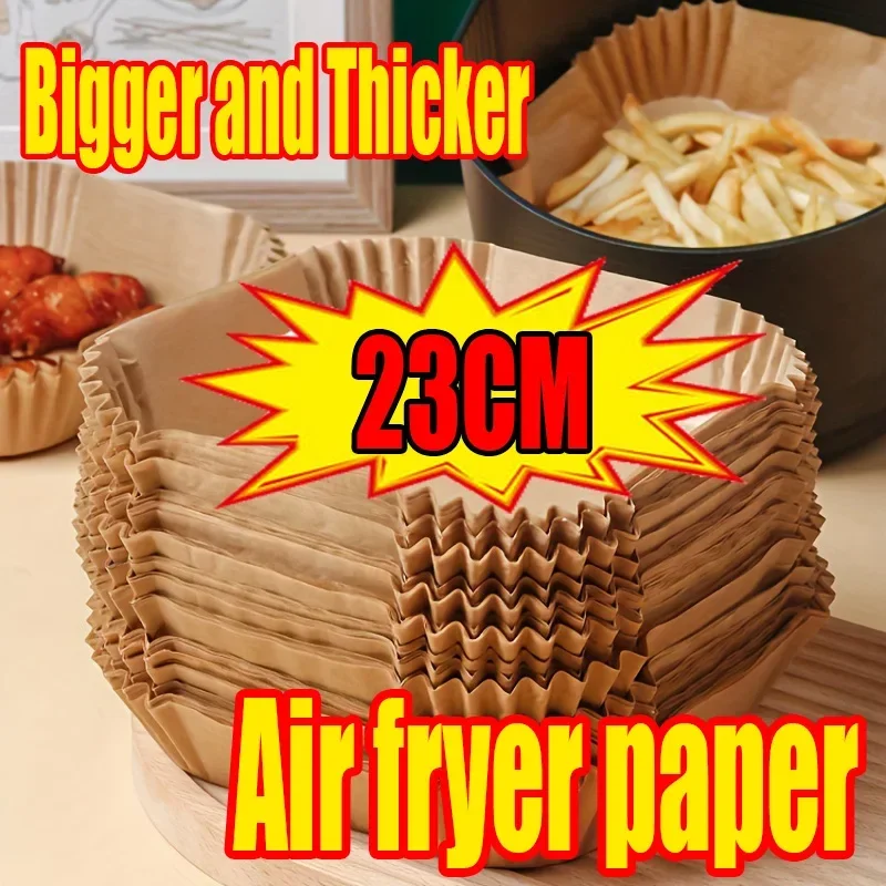 Paper Fryer Air 23 Cm Air Fryer Oven Paper Accessories Airfryer Baking Paper Extra Large Thickened Disposable Liner Square Round