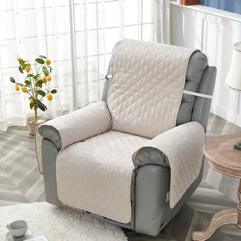 Antislip fauteuil stoelhoes effen kleur gewatteerde stoel hoes anti-slijtage relax fauteuil kussen voor woonkamer thuis